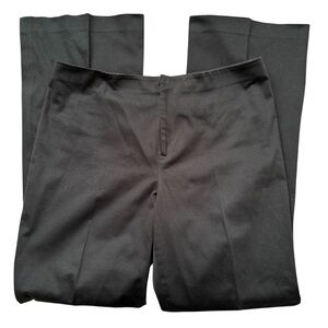 Randy Kemper Black Cotton Blend High Waist Flare Tailored Trousers Pants 10